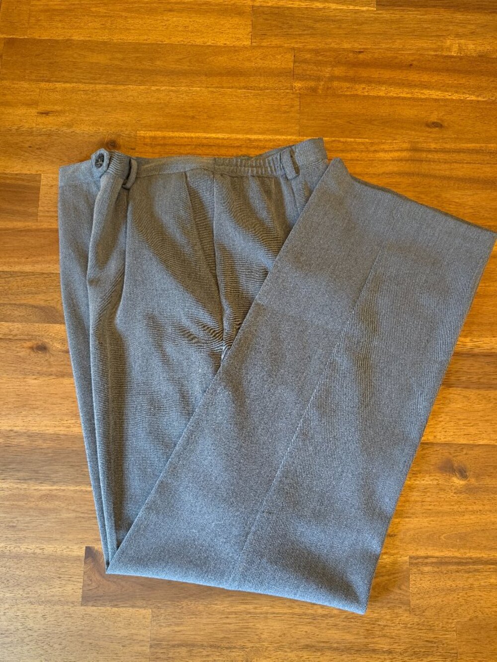 Vintage 1990 Sag Harbor High-Rise Dress Pants Academia Gray Tailored Slacks Sz 8